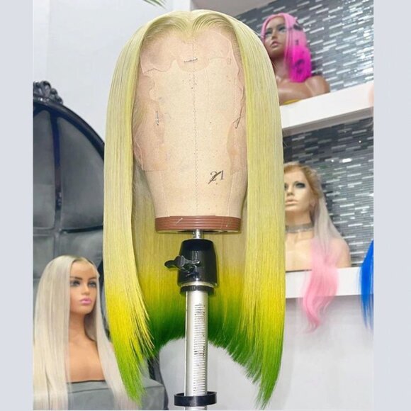 Lace Front Wig Virgin Human Hair Custom Color Wig